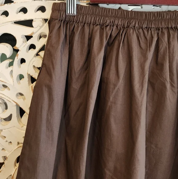 CAROLINE CONSTAS ENBRODERY BROWN MIDI FULL SKIRT NWT SZ SMALL - Picture 14 of 14